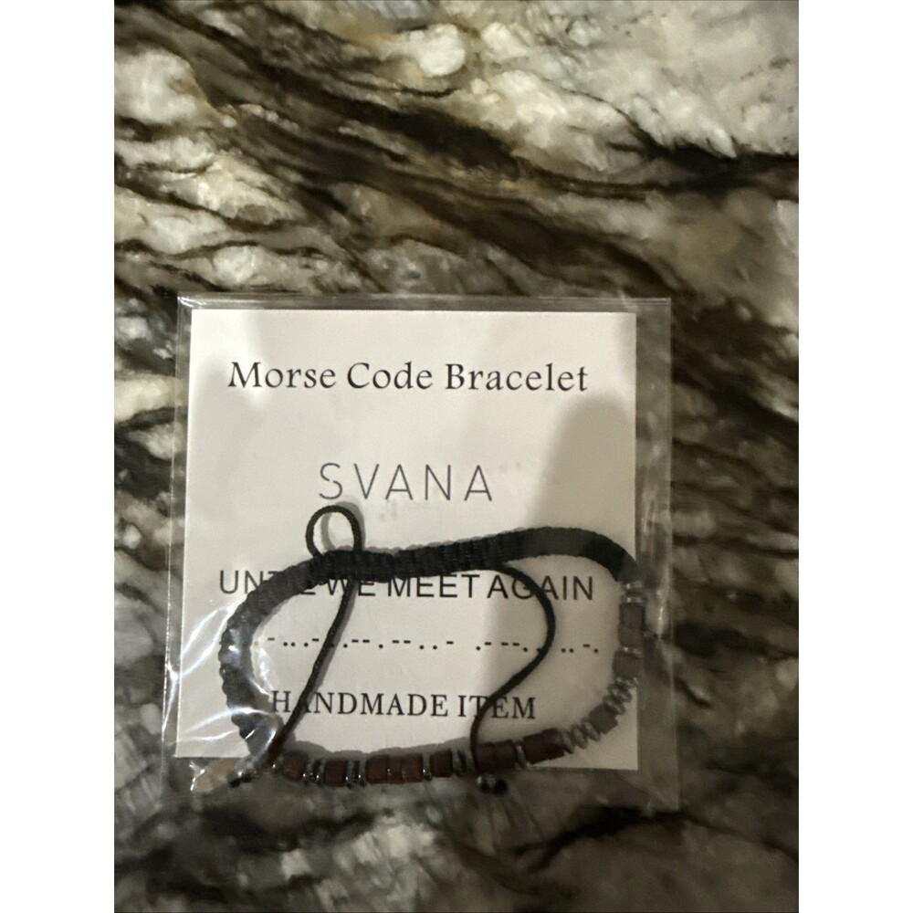 "Until We Meet Again” Morse Code Bracelet – Adjustable for Men & Women